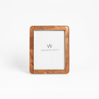 The Classic Wood and Brass Picture Frame