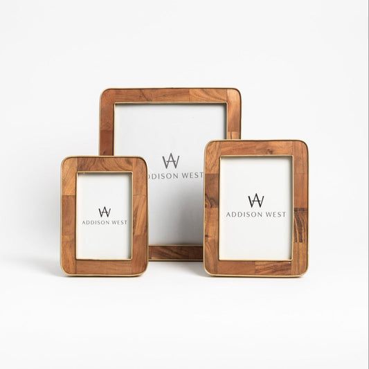 The Classic Wood and Brass Picture Frame