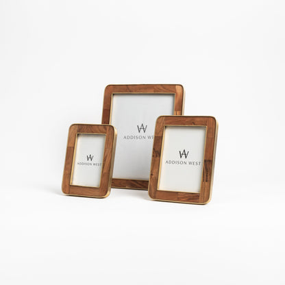 The Classic Wood and Brass Picture Frame
