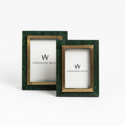 Aventurine Gold & Green Photo Frame