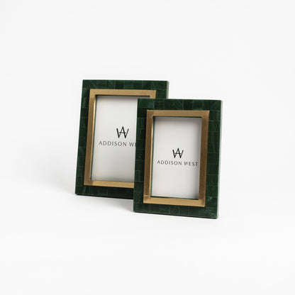 Aventurine Gold & Green Photo Frame