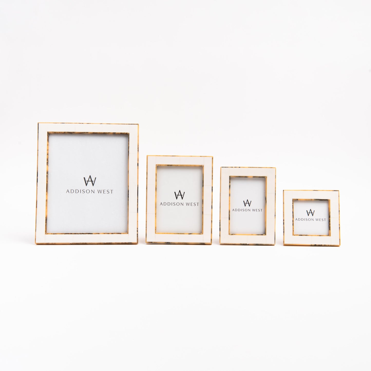 White Tortoise Border Picture Frame
