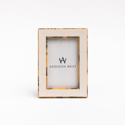 White Tortoise Border Picture Frame