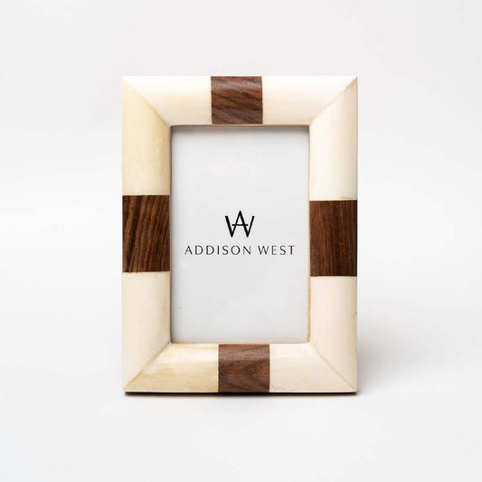 Bone and Wood Picture Frame