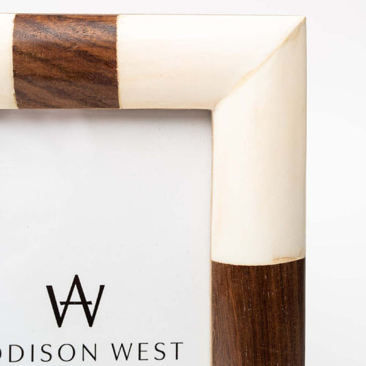 Bone and Wood Picture Frame